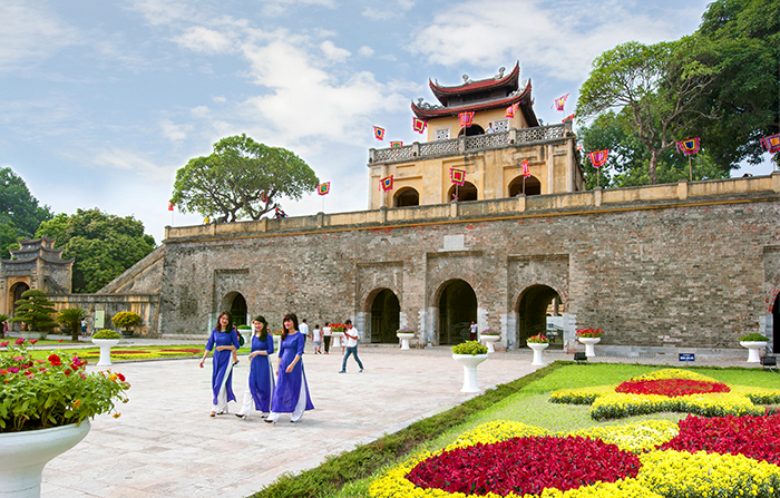 Khu di tích Hoàng thành Thăng Long. Ảnh: Nguyễn Văn Phúc